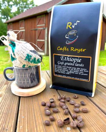 Ethiopie Guji séchage grains lavés